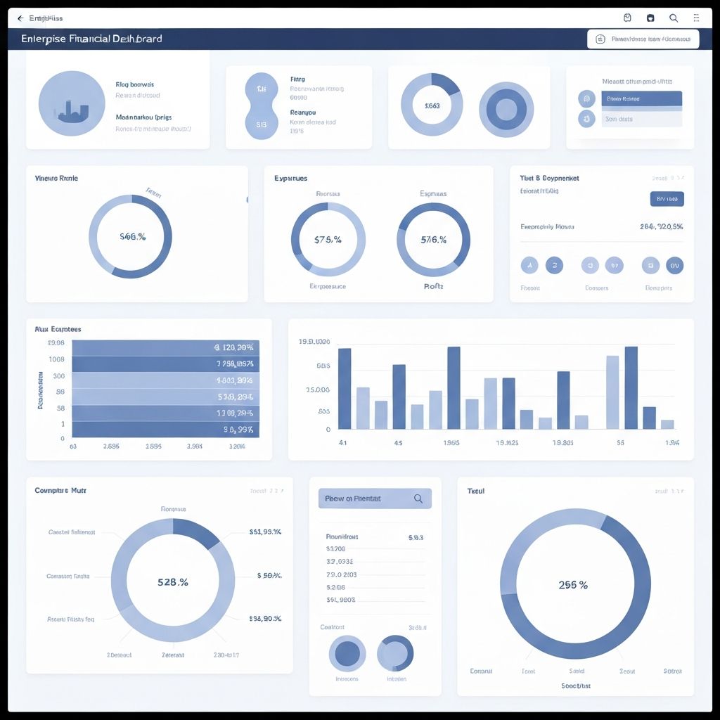 Financial enterprise dashboard